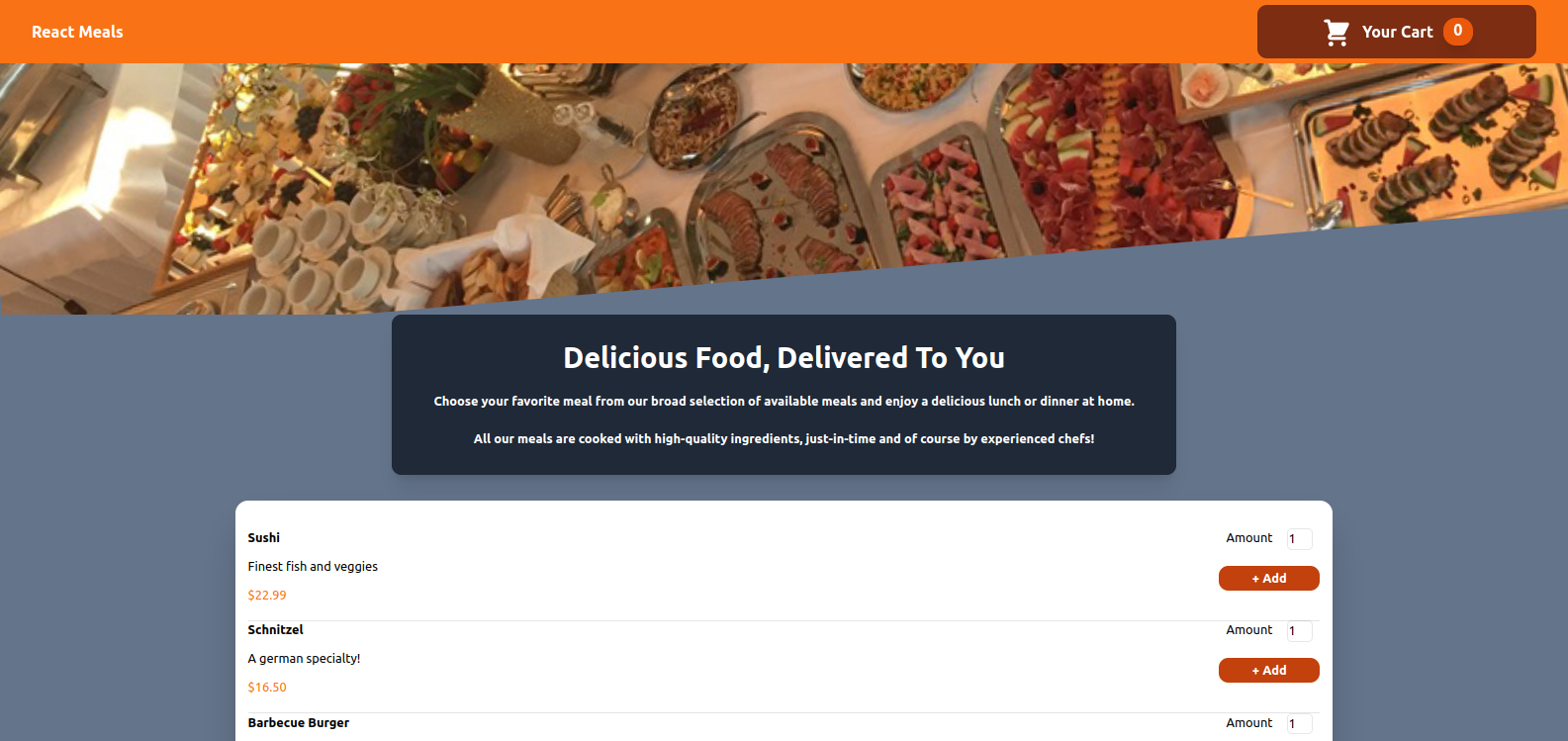 React Meal App